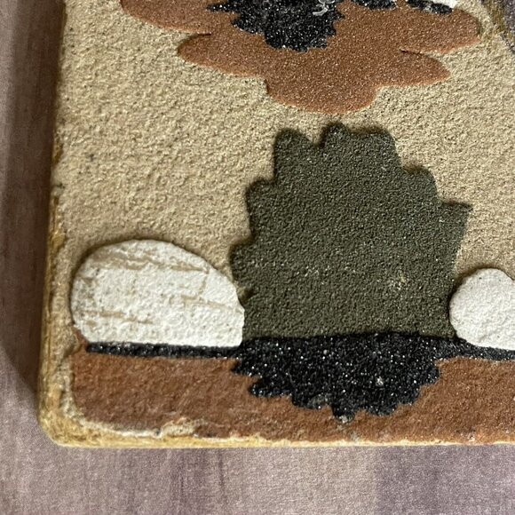 Vtg New Mexico 16” Navajo Sand Painting Wedding Vase Luck Signed Ben Matchers - Picture 13 of 16